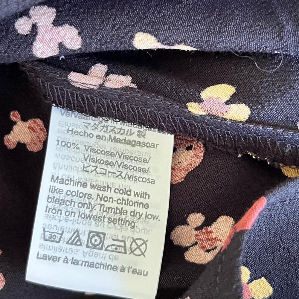 Madewell Central Drapey Shirt in Feline Floral size XXS - Picture 10 of 12
